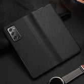 For Samsung Galaxy Z Fold2 5G Exclusive Series Cowhide Texture Horizontal Flip Leather Case